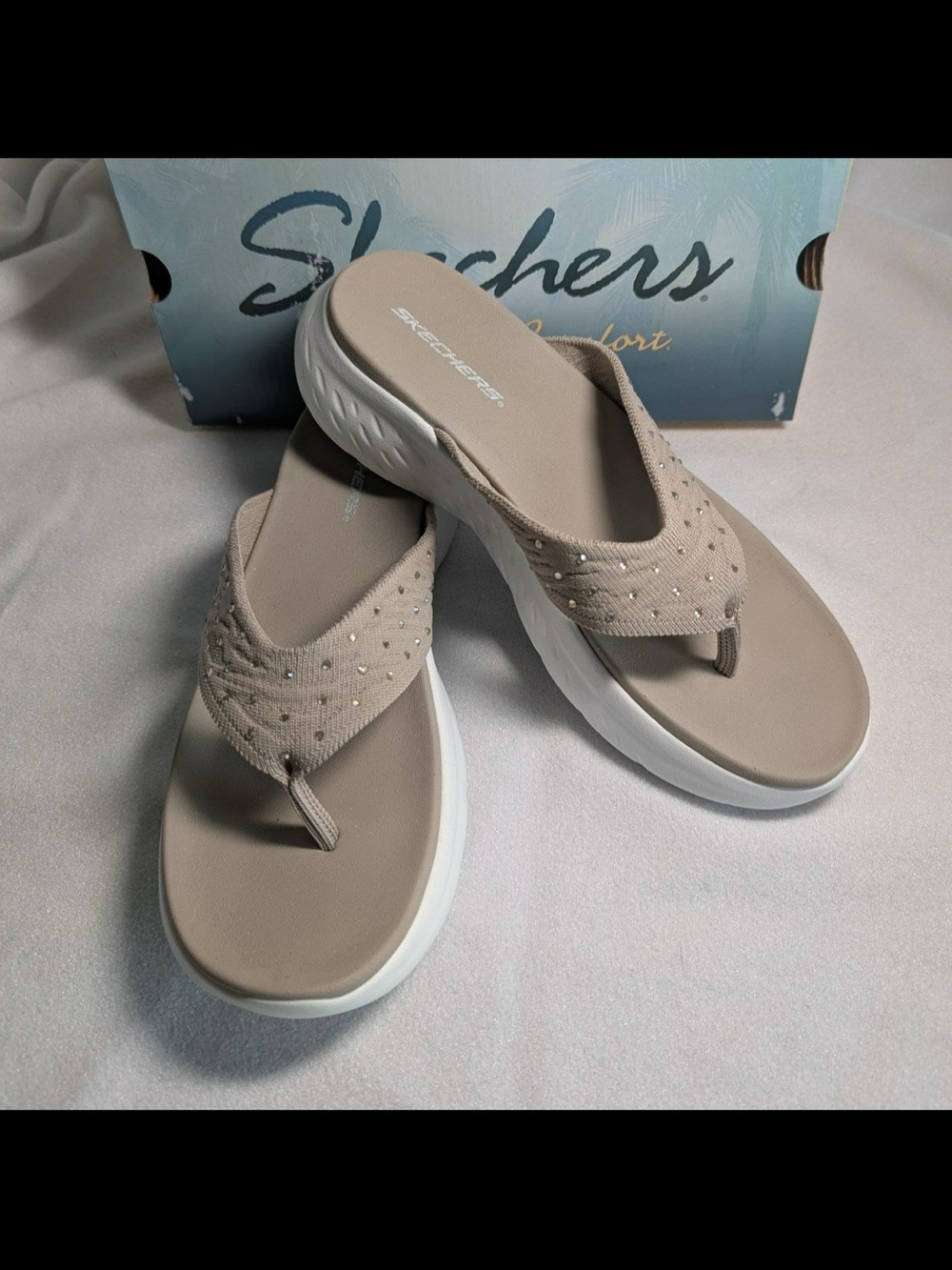 Skechers Sonic Lite Thong Sandal Sz 7M
